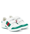 Gucci Web-trim Touch-strap Sneakers In Multicoloured