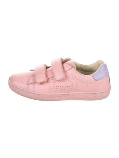 Pre-owned Gucci Babies' Leather Sneakers In Pink