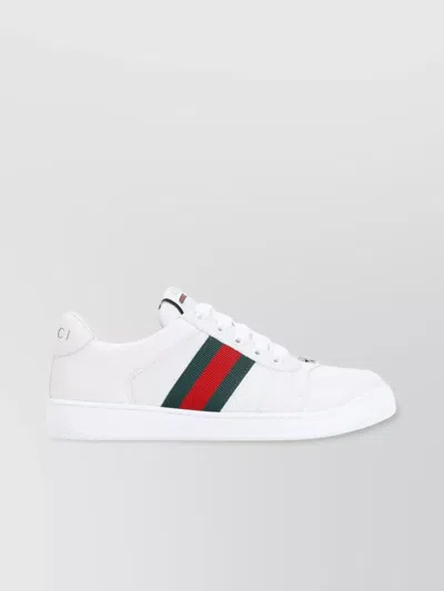 GUCCI LEATHER LOW-TOP SNEAKERS