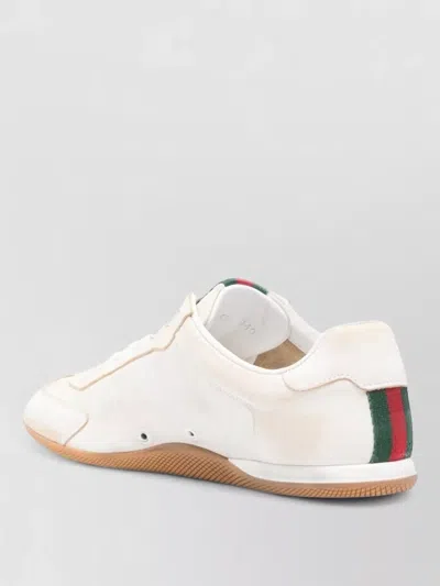 Gucci Leather Sneakers In White