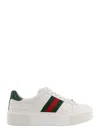 Gucci Sneakers Rubber Sole Contrasting Heel Tab