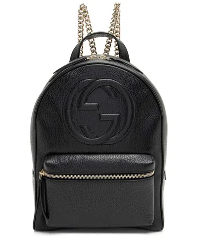 Gucci Leather Soho Chain Backpack (authentic Pre-loved)