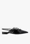 Gucci Leather Strappy Pointed-toe Flats
