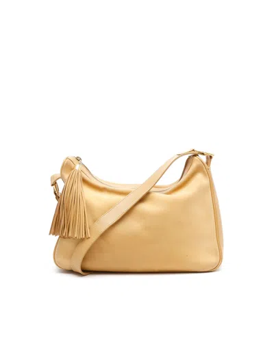 Gucci Leather Tassel Messenger Bag In Brown