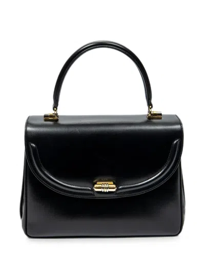 Pre-owned Gucci Leather Tote Bag In Black