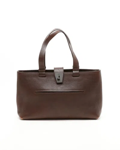 Gucci Leather Tote Bag In White
