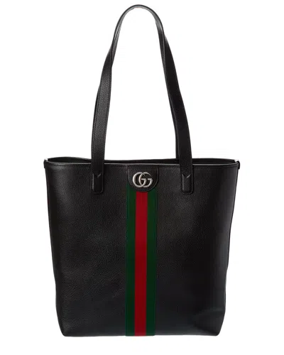 Gucci Leather Tote In Black