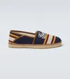 Gucci Leather-trimmed Espadrilles In Blue