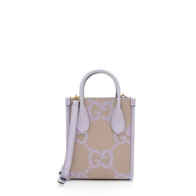 Pre-owned Gucci Leather Vertical Mini Tote Mini In Brown