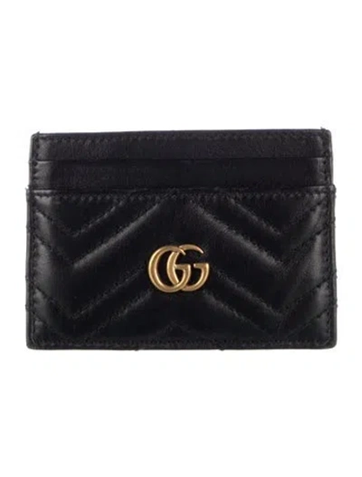 Pre-owned Gucci Leather Wallet In Black