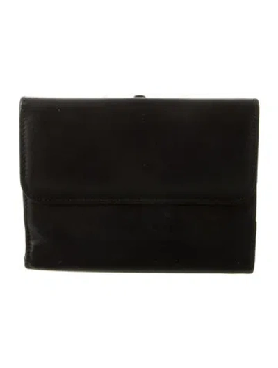Pre-owned Gucci Leather Wallet In Black