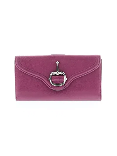 Pre-owned Gucci Leather Wallet In Pink