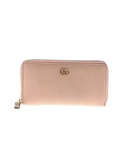Pre-owned Gucci Leather Wallet In Pink