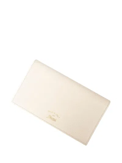 Pre-owned Gucci Leather Wallet Purse In White