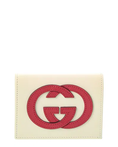 Gucci Leather Wallet In White