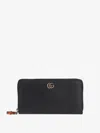 Gucci Calf-leather Zip-fastening Wallet In Black