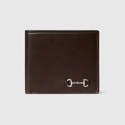 GUCCI GUCCI LEATHER WALLET WITH HORSEBIT