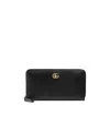 Gucci Petite Marmont Zip-around Wallet In Black