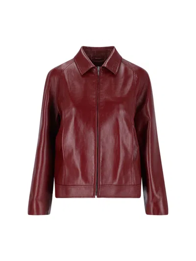 GUCCI LEATHER ZIP JACKET