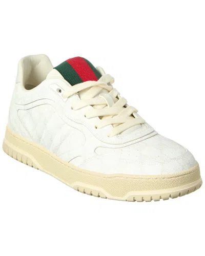 Gucci Leather-trim Sneaker In White