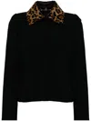 GUCCI LEOPARD-COLLAR JACKET