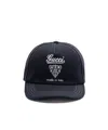 Gucci Printed Cotton Canvas Baseball Hat In Black