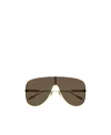 Gucci Lettering-detail Oversize-frame Sunglasses In Green