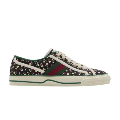 Pre-owned Gucci Liberty Of London X  Wmns Tennis 1977 'floral - Black' | Women's Size 37