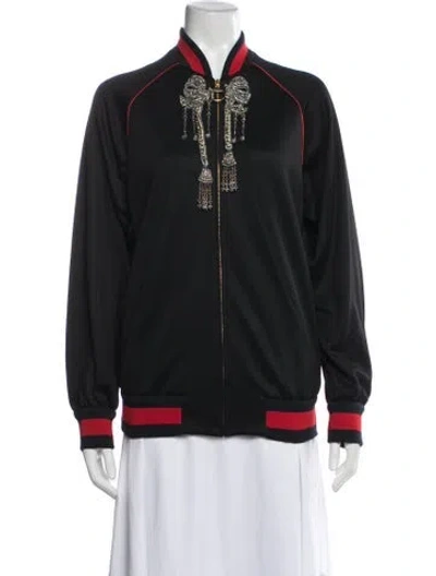 Pre-owned Gucci 'life Is ' Bomber Jacket In Black