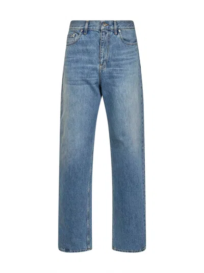 Gucci Light Blue Cotton Denim Straight Jeans