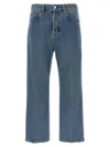 Gucci Cropped Jeans Light Blue In Blue