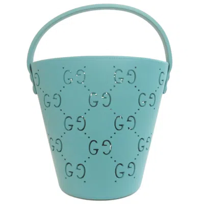 Pre-owned Gucci Light Blue Rubber Tote Bag ()