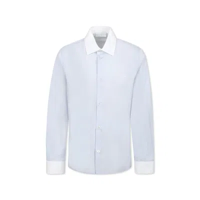 Gucci Kids' Light Blue Shirt For Boy With Logo