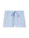 Gucci Light Blue Striped Trousers In Blue