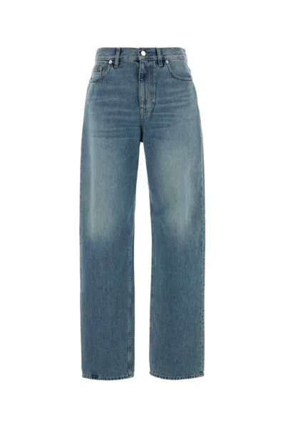 Gucci Light Blue Wide Leg Jeans