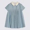 Gucci Light Blue Wool Dress In Blue