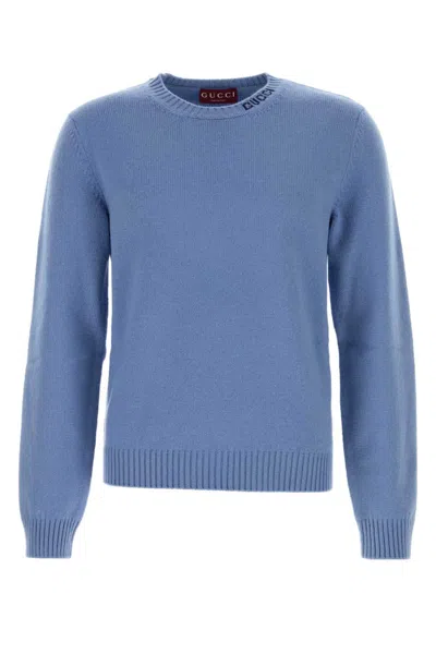 Gucci Light-blue Wool Sweater