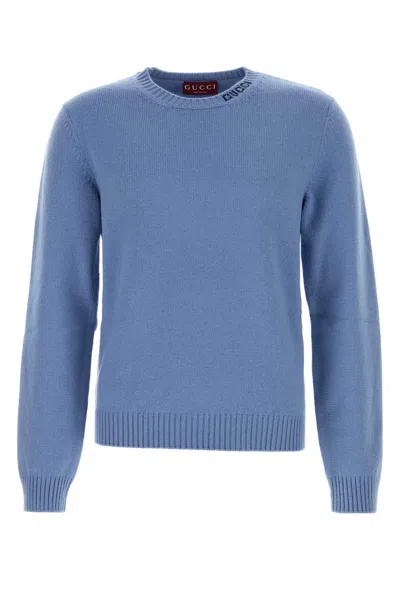 Gucci Light-blue Wool Sweater