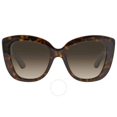 Gucci Light Brown Butterfly Ladies Sunglasses Gg0327s 002 52