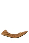 Gucci Light Brown Solid Ballet Flats In Light Brown