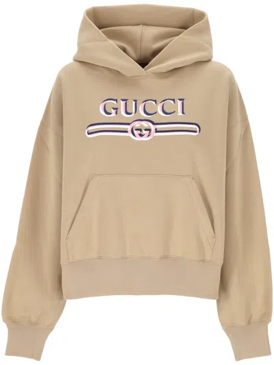 Gucci Light Camel Wool Blend Sweater In Brown
