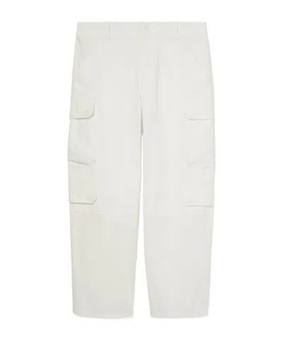 Gucci Light Cotton Canvas Cargo Pants In Neutral