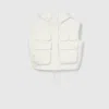 Gucci Light Cotton Canvas Gilet With Embroidery In White