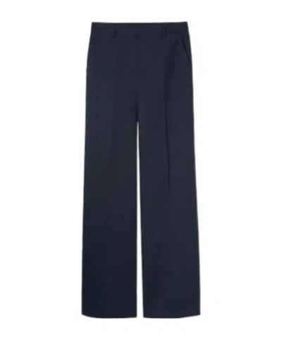 Gucci Light Cotton Canvas Pants In Blue
