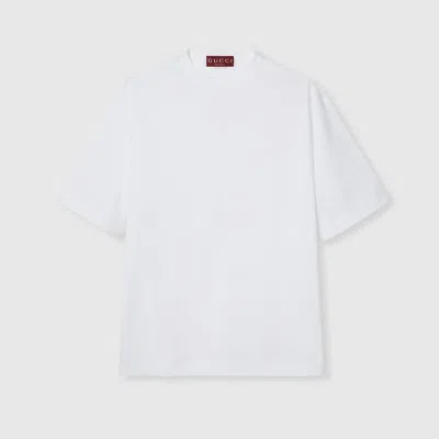 GUCCI GUCCI T-SHIRT AUS LEICHTEM BAUMWOLLJERSEY