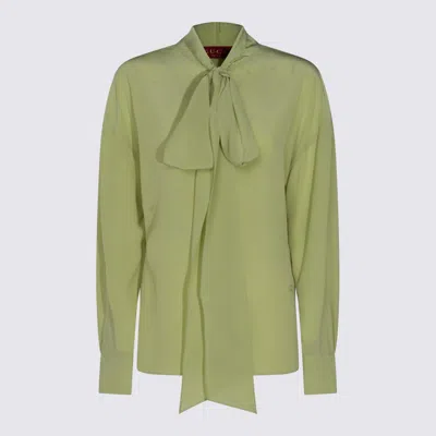 Gucci Light Green Silk Shirt