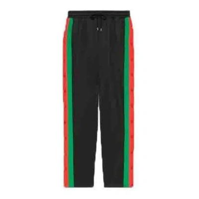 Gucci Light Neoprane Track Bottoms 'black' In Multi