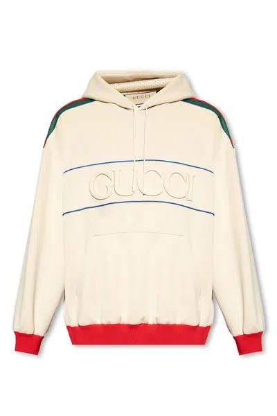 Gucci Light Neoprene Hoodie In Nude And Neutrals For Men, Ss24 Collection In Beige