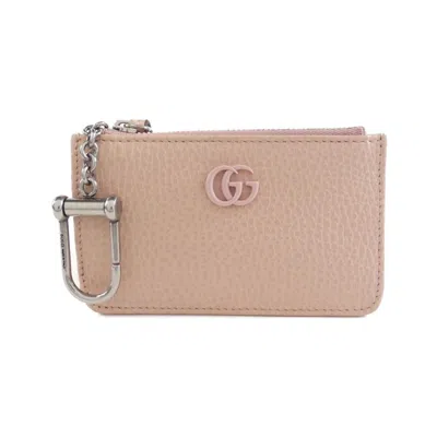 Pre-owned Gucci Light Pink Leather Coin Purse/coin Case ()