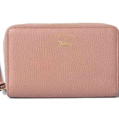 Pre-owned Gucci Light Pink Leather Wallet (bi-fold) ()